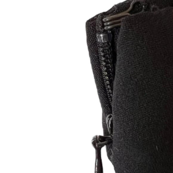 Lafayette 148 New York Skirt Size 4 Black Wool Blend Double Vent Pencil academia - Picture 14 of 16